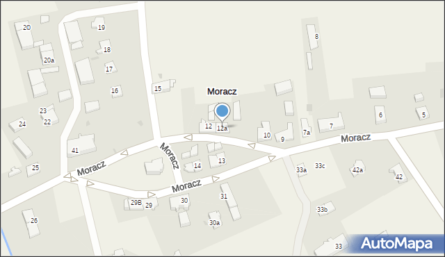 Moracz, Moracz, 12a, mapa Moracz