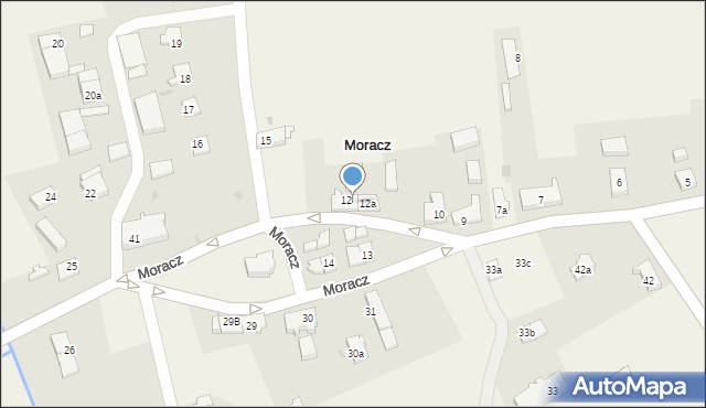 Moracz, Moracz, 12b, mapa Moracz