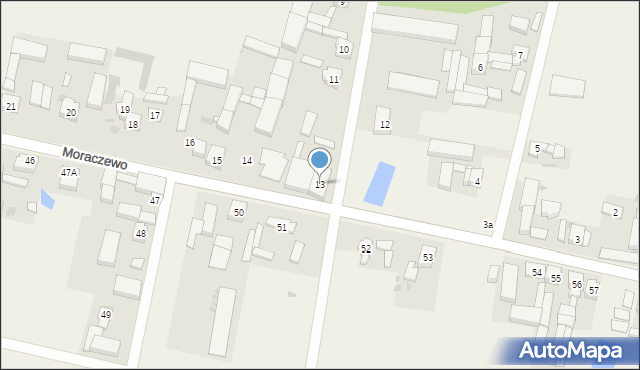 Moraczewo, Moraczewo, 13, mapa Moraczewo