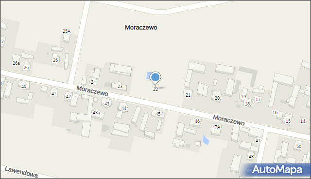 Moraczewo, Moraczewo, 22, mapa Moraczewo