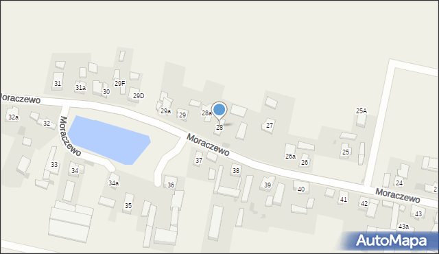 Moraczewo, Moraczewo, 28, mapa Moraczewo
