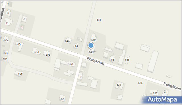 Moraczewo, Moraczewo, 64B, mapa Moraczewo