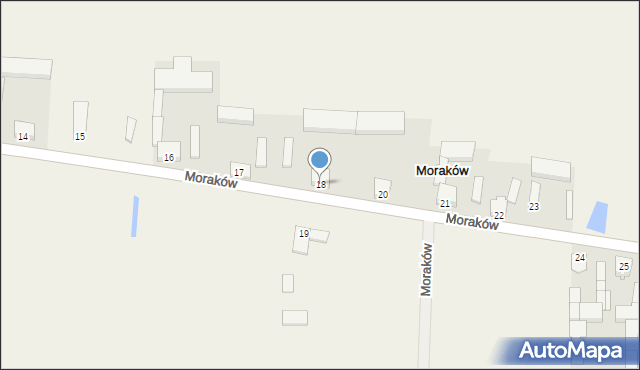 Moraków, Moraków, 18, mapa Moraków