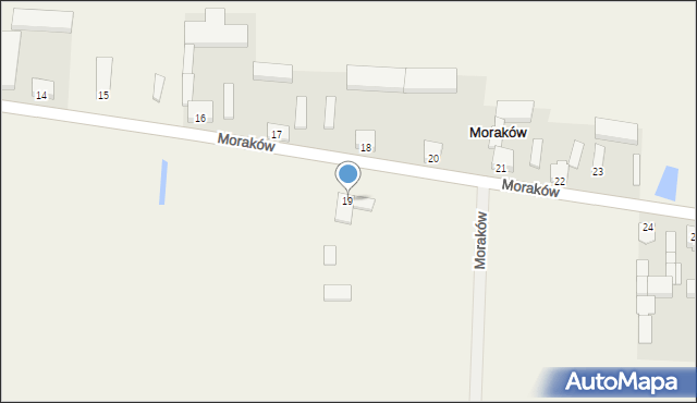 Moraków, Moraków, 19, mapa Moraków