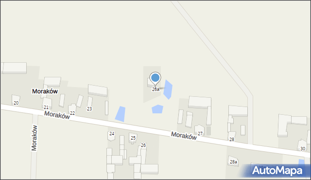 Moraków, Moraków, 26a, mapa Moraków