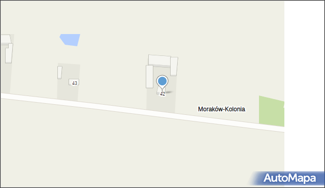 Moraków, Moraków, 42, mapa Moraków