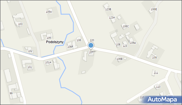 Morawczyna, Morawczyna, 107, mapa Morawczyna