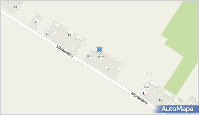 Morawiany, Morawiany, 83, mapa Morawiany