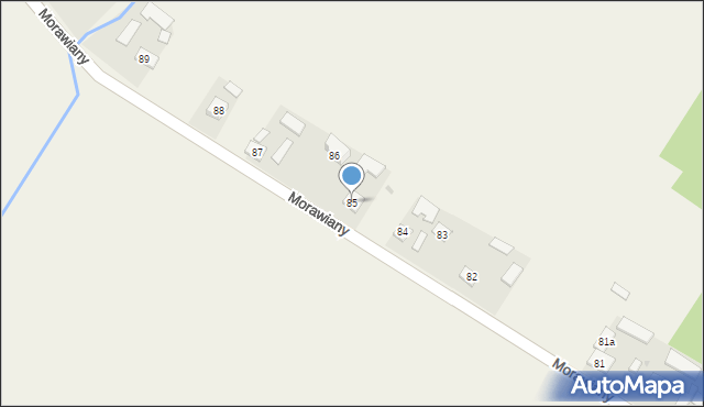 Morawiany, Morawiany, 85, mapa Morawiany