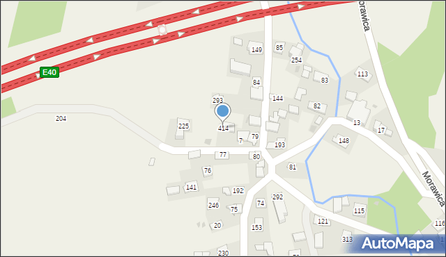 Morawica, Morawica, 414, mapa Morawica
