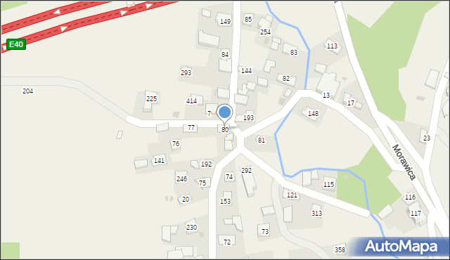 Morawica, Morawica, 80, mapa Morawica