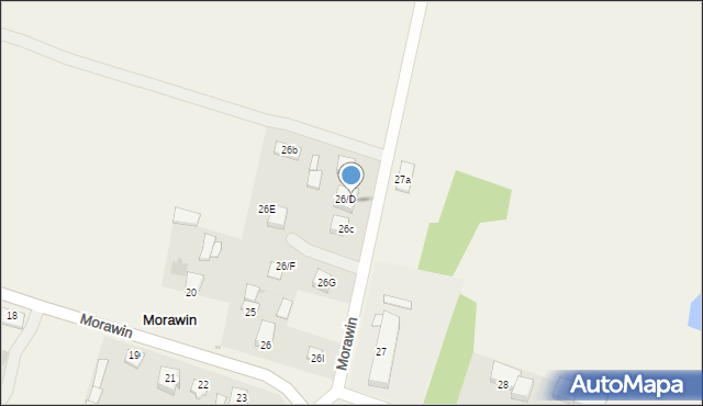 Morawin, Morawin, 26d, mapa Morawin