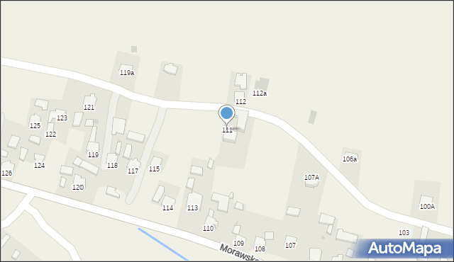 Morawsko, Morawsko, 111, mapa Morawsko