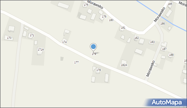 Morawsko, Morawsko, 179, mapa Morawsko