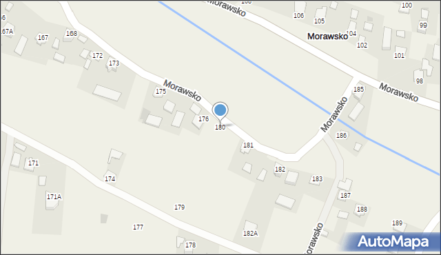 Morawsko, Morawsko, 180, mapa Morawsko