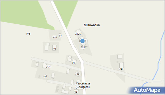 Morawsko, Morawsko, 249, mapa Morawsko