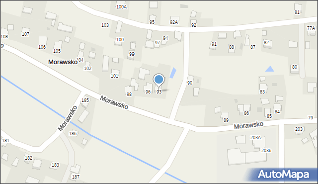 Morawsko, Morawsko, 93, mapa Morawsko
