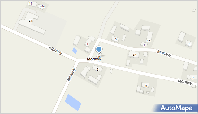 Morawy, Morawy, 3a, mapa Morawy