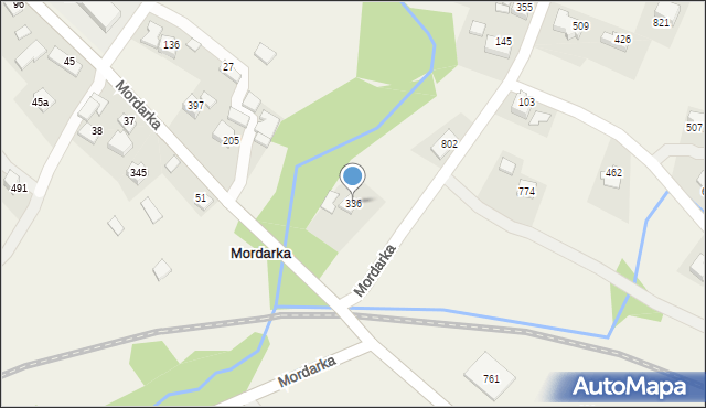 Mordarka, Mordarka, 336, mapa Mordarka