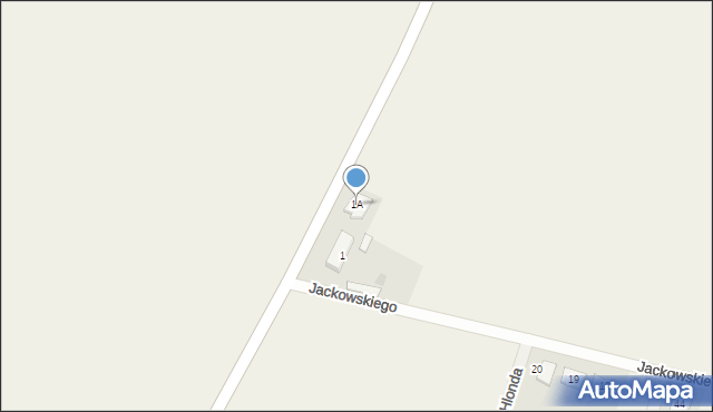 Mórkowo, Mórkowo, 1A, mapa Mórkowo