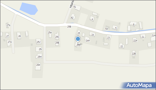 Mórkowo, Mórkowo, 25A, mapa Mórkowo