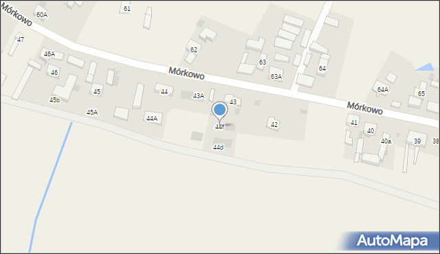 Mórkowo, Mórkowo, 44f, mapa Mórkowo