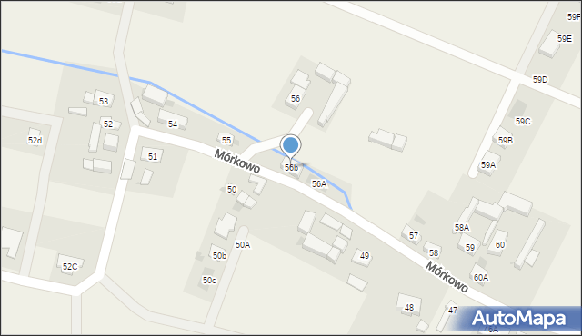 Mórkowo, Mórkowo, 56b, mapa Mórkowo