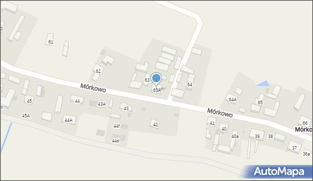 Mórkowo, Mórkowo, 63A, mapa Mórkowo