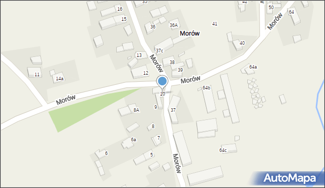 Morów, Morów, 10, mapa Morów