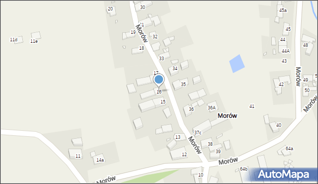 Morów, Morów, 16, mapa Morów