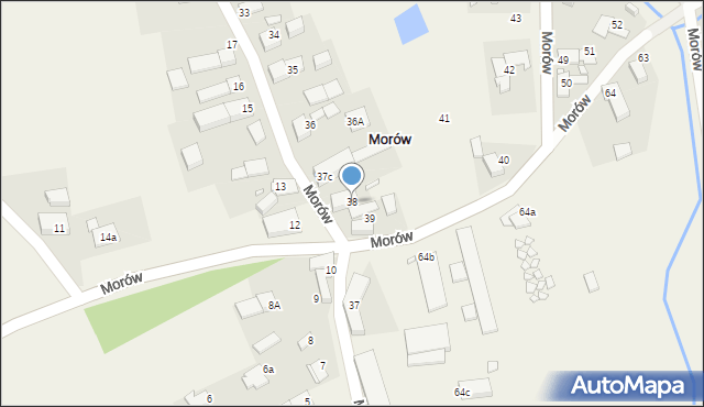 Morów, Morów, 38, mapa Morów