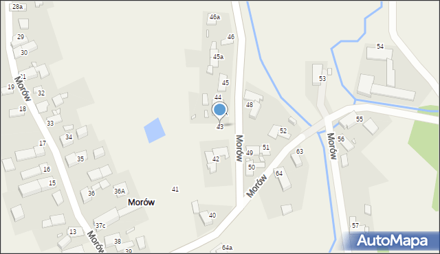 Morów, Morów, 43, mapa Morów