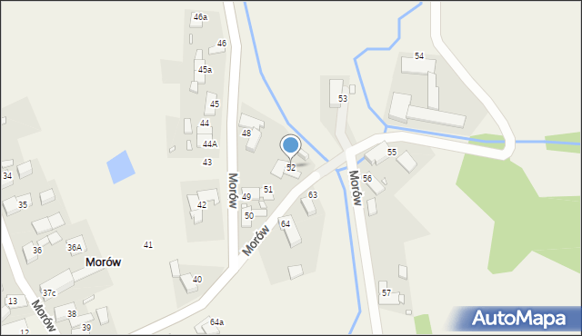 Morów, Morów, 52, mapa Morów