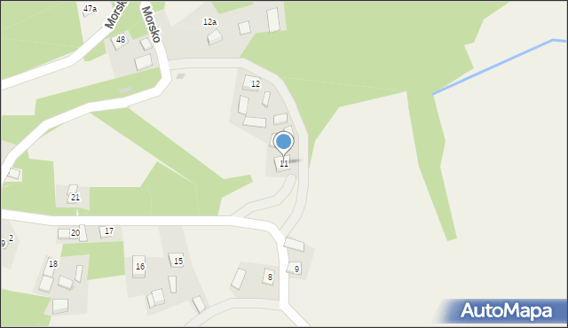 Morsko, Morsko, 11, mapa Morsko