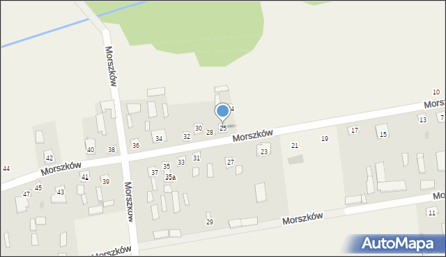 Morszków, Morszków, 25, mapa Morszków