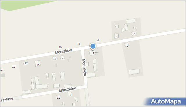 Morszków, Morszków, 3, mapa Morszków