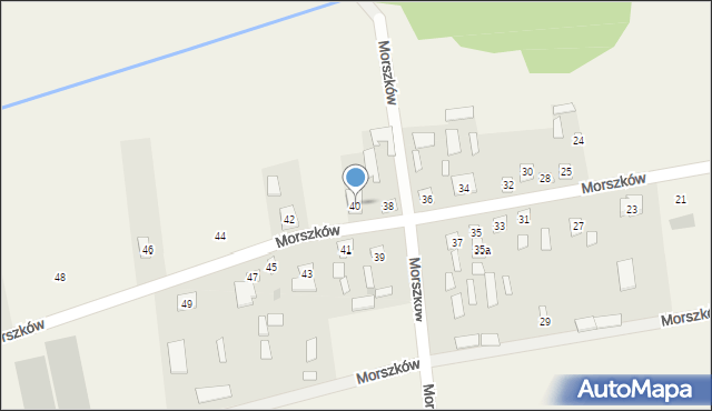 Morszków, Morszków, 40, mapa Morszków