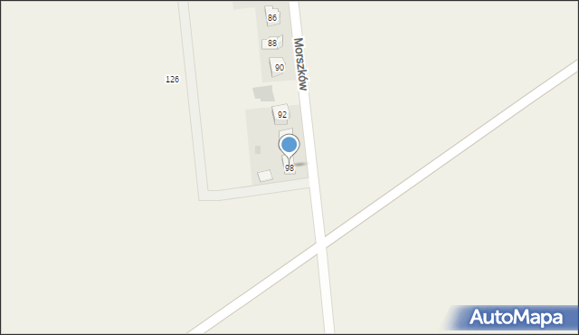 Morszków, Morszków, 98, mapa Morszków