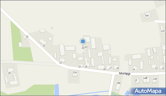 Mortęgi, Mortęgi, 21, mapa Mortęgi