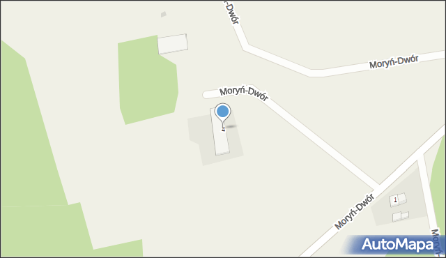 Moryń-Dwór, Moryń-Dwór, 4, mapa Moryń-Dwór