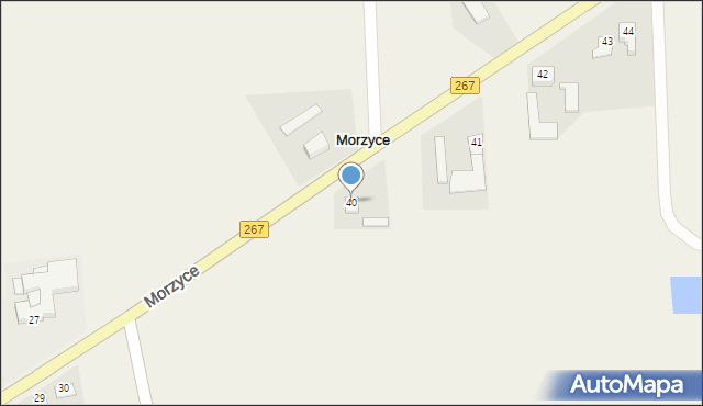 Morzyce, Morzyce, 40, mapa Morzyce