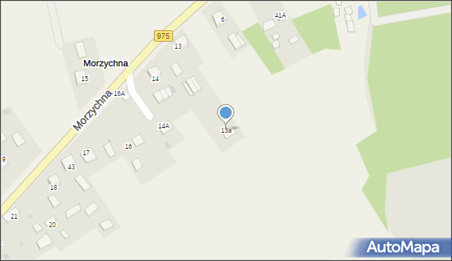 Morzychna, Morzychna, 13a, mapa Morzychna