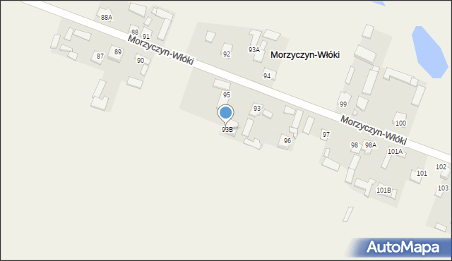 Morzyczyn-Włóki, Morzyczyn-Włóki, 93B, mapa Morzyczyn-Włóki