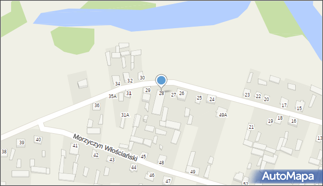 Morzyczyn Włościański, Morzyczyn Włościański, 28, mapa Morzyczyn Włościański