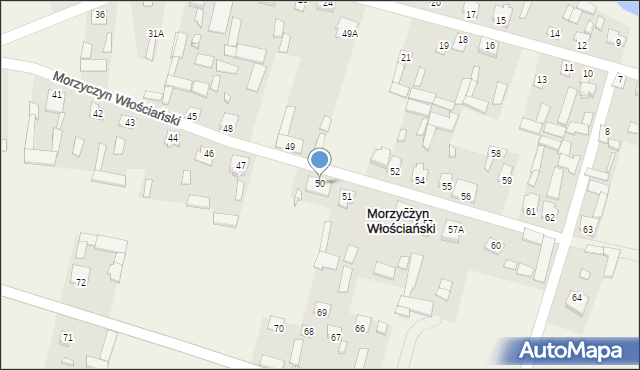 Morzyczyn Włościański, Morzyczyn Włościański, 50, mapa Morzyczyn Włościański