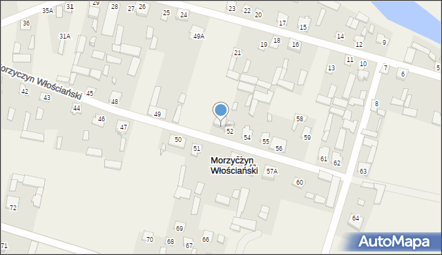 Morzyczyn Włościański, Morzyczyn Włościański, 52A, mapa Morzyczyn Włościański