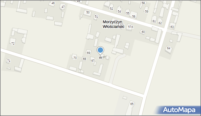Morzyczyn Włościański, Morzyczyn Włościański, 66, mapa Morzyczyn Włościański