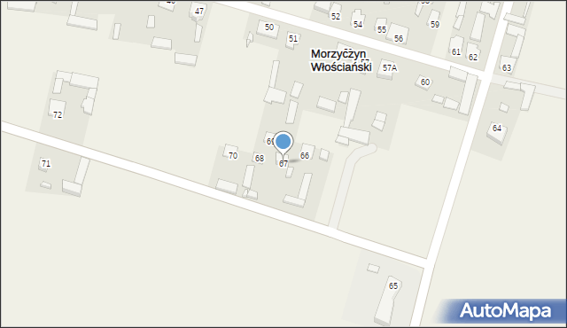 Morzyczyn Włościański, Morzyczyn Włościański, 67, mapa Morzyczyn Włościański