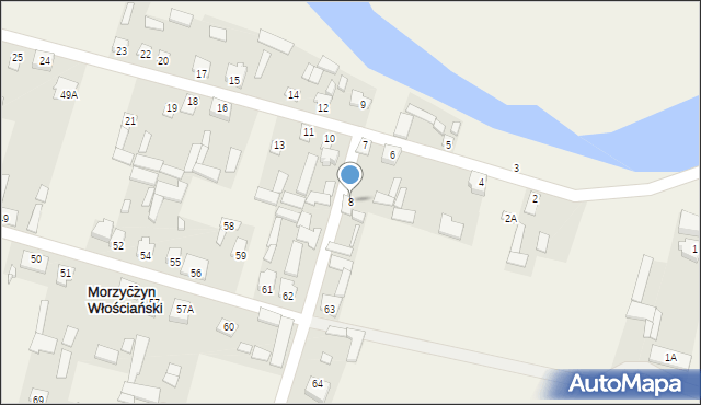 Morzyczyn Włościański, Morzyczyn Włościański, 8, mapa Morzyczyn Włościański