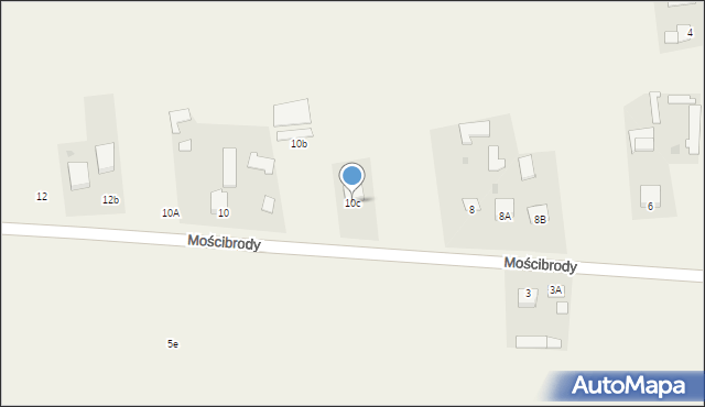Mościbrody, Mościbrody, 10c, mapa Mościbrody